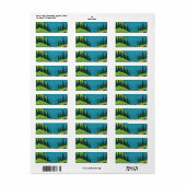 Meer met bosschaduw etiket (Full Sheet)