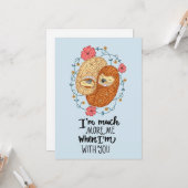 Meer met je egel Couple Kaart (Voorkant / Achterkant in situ)