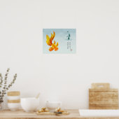 Meer met Koi Poster (Keuken)