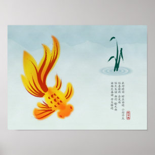 Meer met Koi Poster