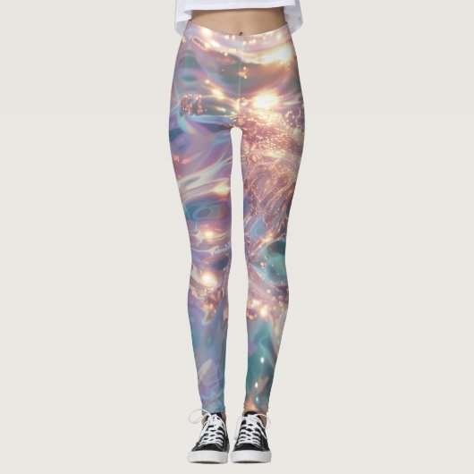 Meer met schitterende gouden Leggings (Voorkant)
