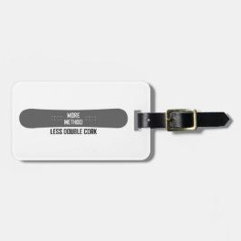 Meer methode minder dubbelkurk bagagelabel