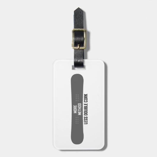 Meer methode minder dubbelkurk bagagelabel (Voorkant verticaal)