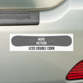 Meer methode minder dubbelkurk bumpersticker (Op auto)