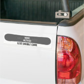 Meer methode minder dubbelkurk bumpersticker (Op Truck)