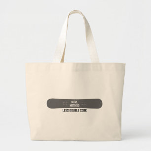 Meer methode minder dubbelkurk grote tote bag