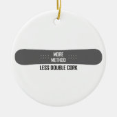 Meer methode minder dubbelkurk keramisch ornament (Voorkant)