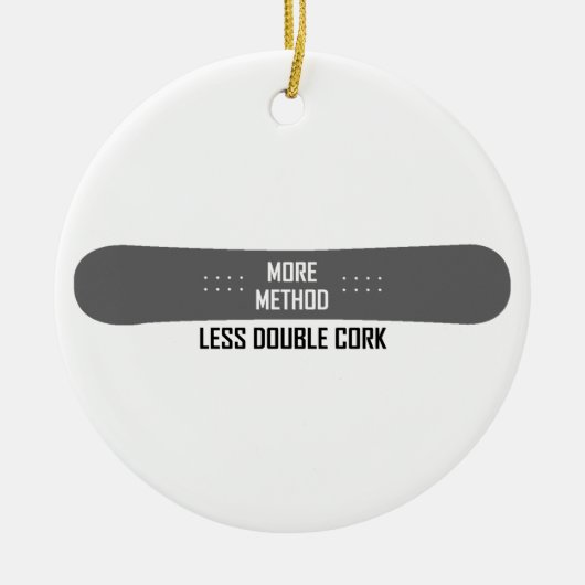 Meer methode minder dubbelkurk keramisch ornament (Voorkant)