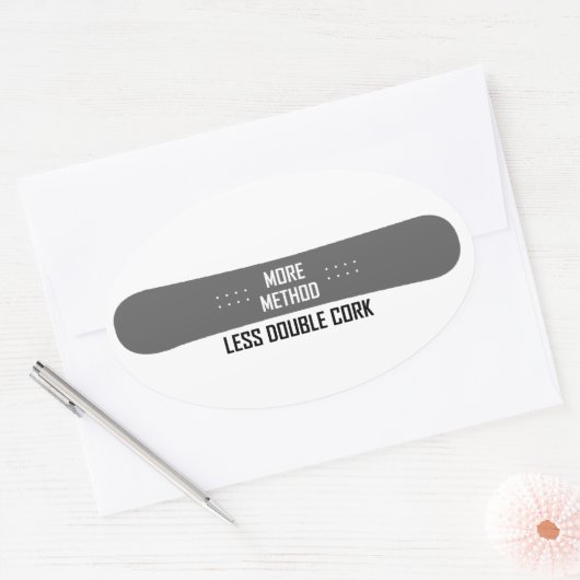 Meer methode minder dubbelkurk ovale sticker (Envelop)