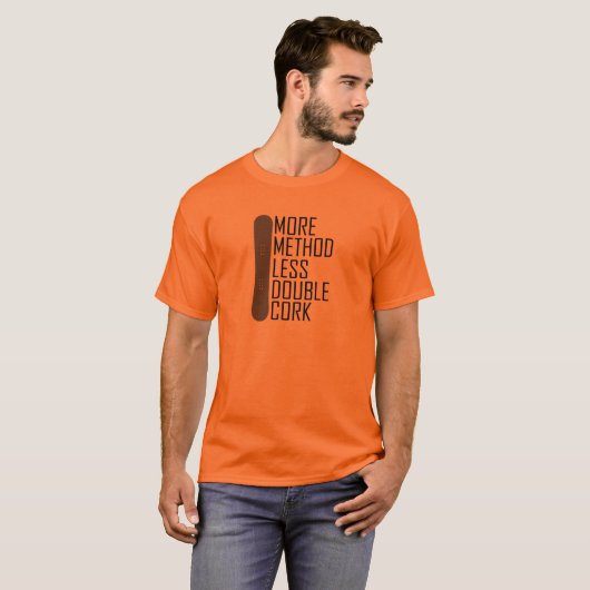 Meer methode minder dubbelkurk t-shirt (Voorkant volledig)