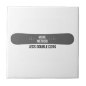 Meer methode minder dubbelkurk tegeltje (Voorkant)