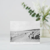 Meer Michigan Beach Scene van 1940 Briefkaart (Staand voorkant)