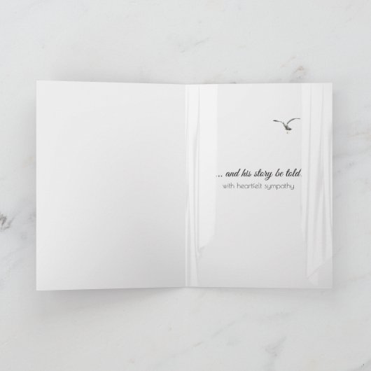 Meer mist in venster sympathie kaart (Binnen)