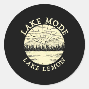 Meer Modus Lake Lemon Kamperen Indiana Camper Fami Ronde Sticker