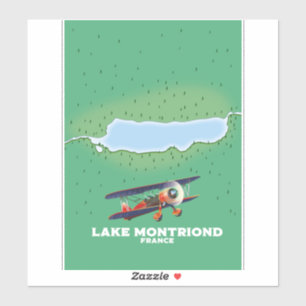 Meer Montriond Frankrijk vakantieposter. Sticker