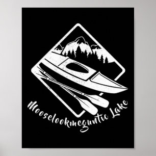 Meer Mooselookmeguntic Maine Kajak Kajakken Bootto Poster