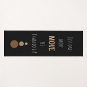 Meer Move eenvoudige tekst zwarte yoga mat (Voorkant (horizontaal))