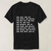 Meer muziek meer liefde voor meer zonsondergangen  t-shirt (Design voorkant)