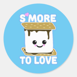 Meer naar liefde ronde sticker