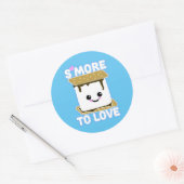 Meer naar liefde ronde sticker (Envelop)