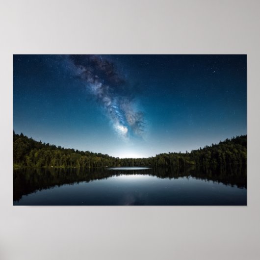Meer Natuur Buiten Landschap Kalm Vreedzaam Ontspa Poster (Voorkant)