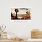 Meer Nemi van Joseph Mallord William Turner Poster (Keuken)