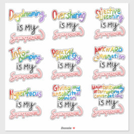 Meer neurodivergente superkrachten sticker