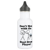 Meer niet met de stalen drumspeler waterfles (Links)