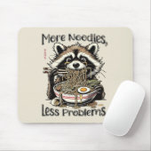 Meer noedels minder problemen wasbeer eet ramen muismat (Met muis)
