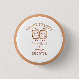 Meer om van te houden Campfire Baby Shower Ronde Button 3,2 Cm