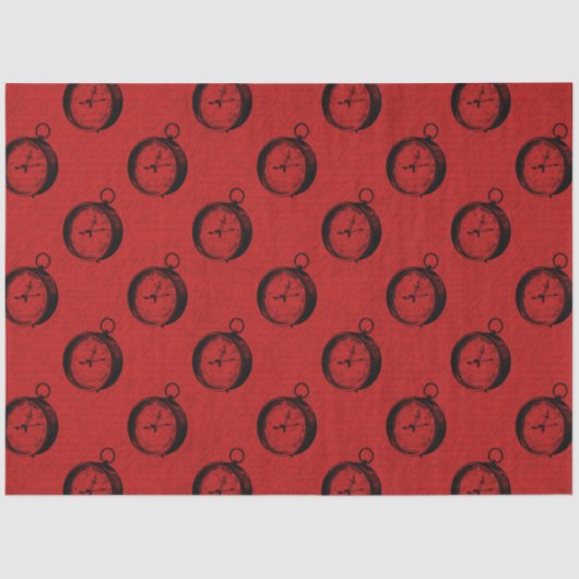 Meer ontwerp voor de Rode en Navy Nautical Series  Tissuepapier (Voorkant)