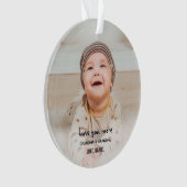 Meer opa kerstfoto's ornament (voorkant)