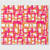 Meer open middeleeuwse moderne rechthoeken cadeaupapier (Vlak)