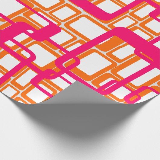 Meer open middeleeuwse moderne rechthoeken cadeaupapier (Hoek)