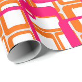 Meer open middeleeuwse moderne rechthoeken cadeaupapier (Rol Hoek)