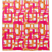 Meer open middeleeuwse moderne rechthoeken douchegordijn (Voorkant)