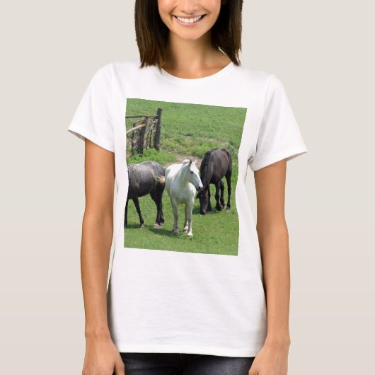 Meer paarden! t-shirt (Voorkant)