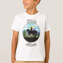 Meer paardrijden ontwerp t-shirt