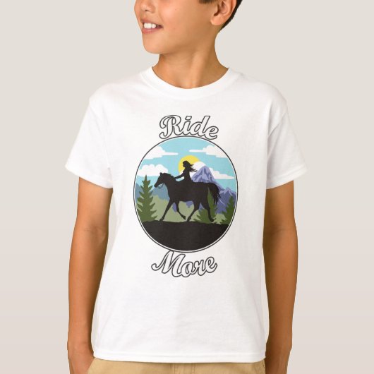 Meer paardrijden ontwerp t-shirt (Voorkant)