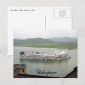 meer paleis udaipur briefkaart (Voorkant / Achterkant)