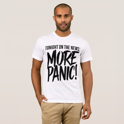 Meer Panic Mannen T-shirt (Voorkant volledig)