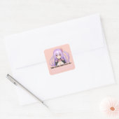 meer personeel vierkante sticker (Envelop)