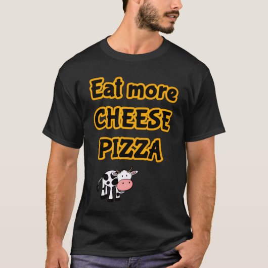 meer pizza eten t-shirt (Voorkant)