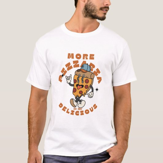 Meer pizza t-shirt (Voorkant)