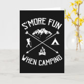 Meer plezier bij het kamperen van grappige kampeer kaart (Gele Bloem)