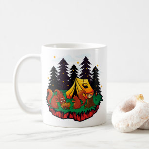 Meer plezier met deze kampeereekhoorn koffiemok