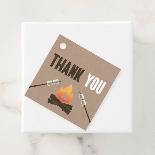 Meer plezier met vriendjes die vannacht bonfire he bedankjes labels (In situ)