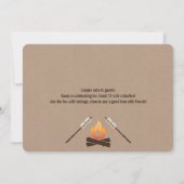 Meer plezier met vriendjesfeest in Bonfire Kaart (Achterkant)