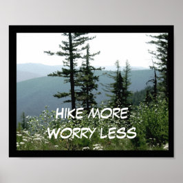 meer poster tekst op bergfoto