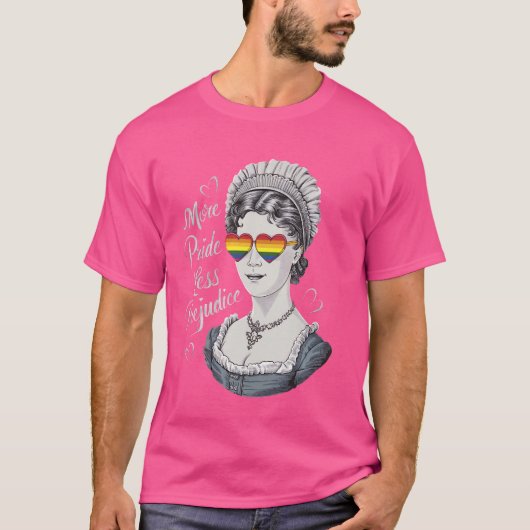 Meer Pride Minder Vooroordelen Grappige LHBT Pride T-shirt (Voorkant)
